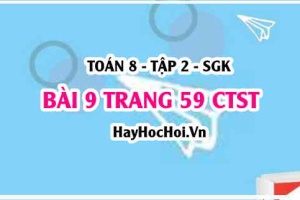 Bài 9 trang 59 Toán 8 Tập 2 Chân trời sáng tạo